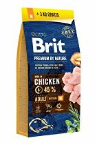 Obrázok BRIT PREMIUM BY NATURE ADULT M 15+3 KG (294-171156)