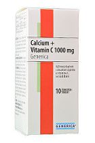 Obrázok Calcium s vitamínom C 1000mg 10 tabliet