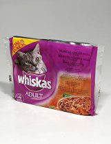 Obrázok Konzerva Whiskas kapsa Menu z 4 druhů masa 4x100g