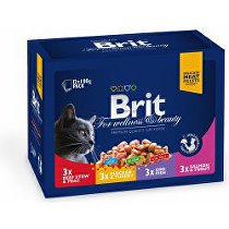 Obrázok Brit Premium Cat kapsa Family Plate 1200g (12x100g)