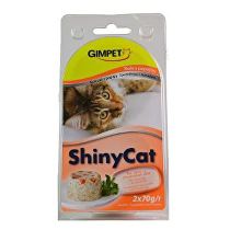 Obrázok Gimpet kočka konz. ShinyCat  kuře/papaja 2x70g