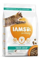 Obrázok Iams Cat Adult Sterilized Salmon 1,5kg