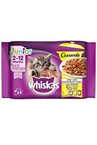 Obrázok Whiskas Casserole Junior drůbeží v želé 4pack 340g