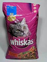 Obrázok Granule Whiskas Dry s tuňákem,zelen. a polšt.s nápl. 14kg 13946