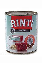Rinti Dog Sensible konzerva s hovädzím mäsom a ryžou 800g + Množstevná zľava