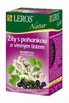 Čaj Leros Natur Žíly s pohankou a vinným list. 20x2g