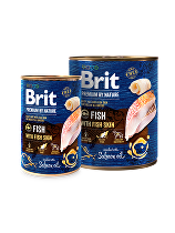 Brit Premium Dog by Nature  konz Fish & Fish Skin 400g + Množstevná zľava