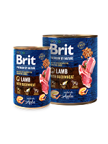 Brit Premium Dog by Nature  konz Lamb & Buckwheat 800g + Množstevná zľava