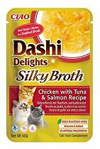 Churu Cat Dashi Delights hodvábny vývar Chick&Tun&Salm40g