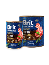 Brit Premium Dog by Nature  konz Pork & Trachea 400g + Množstevná zľava