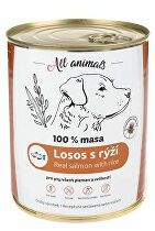 All Animals DOG losos mletý s ryžou 800g + Množstevná zľava