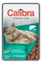 Calibra Cat pocket Premium Sterilizovaná pečeň 100g 5 + 1 ZADARMO