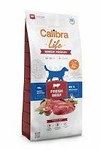 Calibra Dog Life Senior Medium Fresh Beef 12kg + malé balení zadarmo