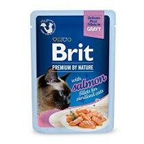 Brit Premium Cat D Filé Gravy Salmon Sterilizované 85g