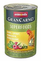 Animonda pes GRANCARNO konz. Superfoods kuřecí 400g