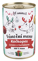 All Animals kočkopes Vánoční menu losos s tuňákem 400g