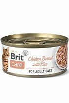 Brit Care Cat konz Fillets Breast&Rice 70g + Množstevná zľava