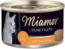 Miamor Cat Filet tuniak v konzerve+sýr 100g + Množstevná zľava