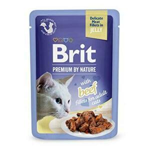 Brit Premium Cat D Fillets in Jelly with Beef 85g