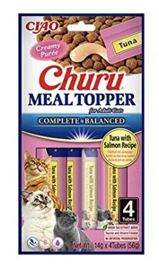 Churu Cat Meal Topper Tuna with Salmon Recipe 4x14g