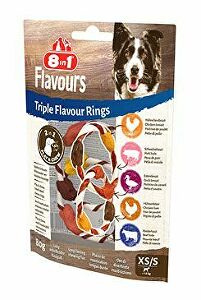 Treats 8in1 Triple Flavour Rings XS/S 80g