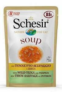 Schesir Cat pocket Adult Soup tuniak/ananás 85g