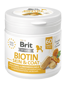 Brit Dog Vitamins Biotin Skin&Coat 120g (60tbl)