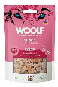 WOOLF pochoutka Soft Cubes Salmon 100g