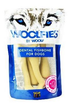 Pochúťka dentálna Woolfies Dental Fishbone M 200g