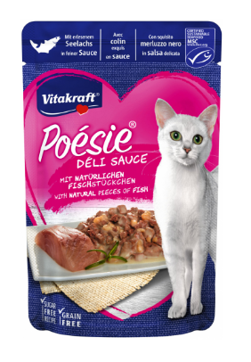 Vitakraft Cat Poésie DéliSauce kapsa treska tmavá 85g