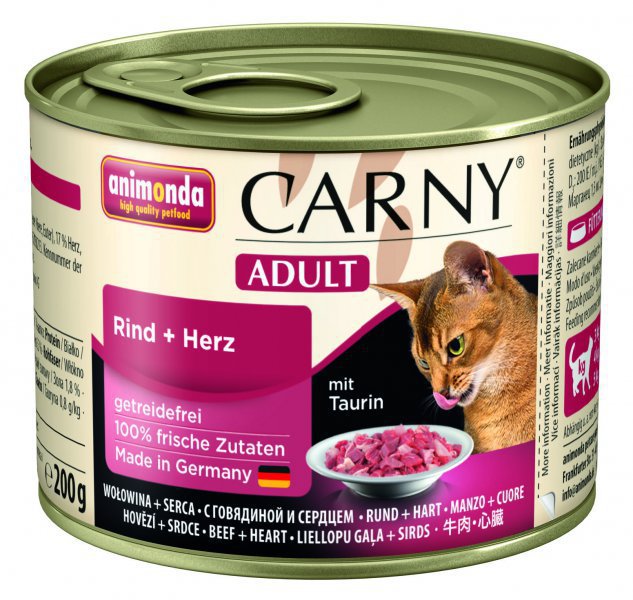 Animonda cons. cat Adult hovädzie srdce 200g