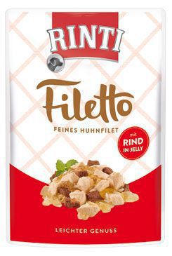 Rinti Dog pocket Filetto kuracie+hovädzie v želé 100g