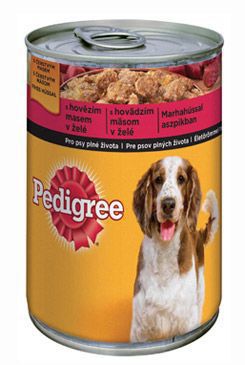 Pedigree konzerva Adult hovädzie v želé 400g