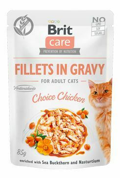 Brit Care Cat Fillets in Gravy Choice Chicken 85g