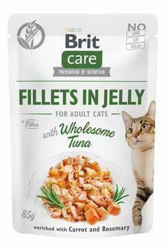 Brit Care Cat Fillets in Jelly with Wholesome Tuna 85g