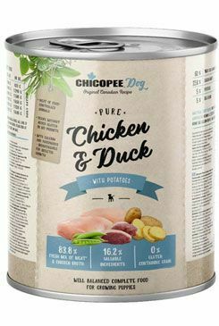 Chicopee Dog konz. Junior Pure Chicken & Duck 800g