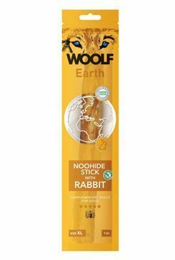 Woolf pochúťka Earth NOOHIDE XL Stick with Rabbit 85g