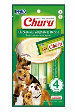 Churu Dog Kuracie mäso so zeleninou 4x14g