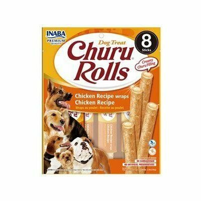 Churu Dog Rolls Chicken Wraps 8x12g