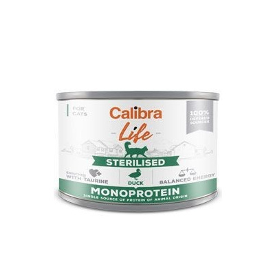 Calibra Cat Life cons.Sterilizovaná kačica 200g