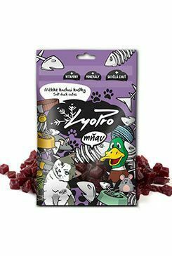 Lyopro meow meow. sušené mäkké kačacie kocky 70g