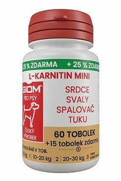 Giom S dog L-karnitín Aktiv 60 MINI tbl+25% zdarma