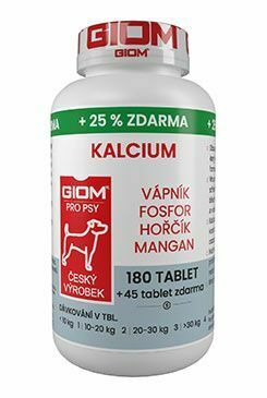 Giom S dog Calcium 180 tbl+25% zdarma