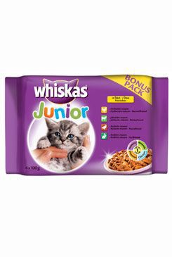 Whiskas kapsička Junior v šťave 4x100g