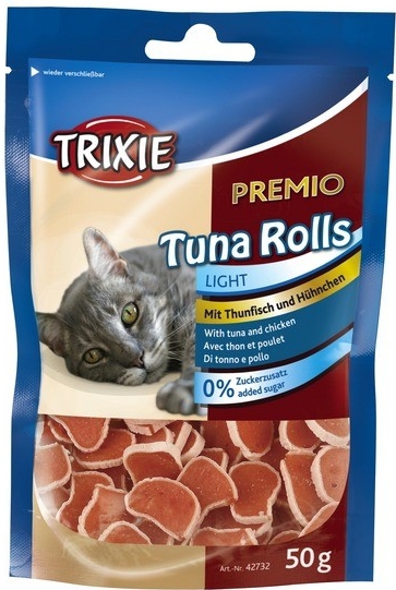 PREMIO Tuniakové rolky s tuniakom/kuracím mäsom 50g*