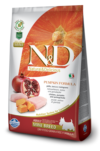 N&D Pumpkin DOG Adult Mini Chicken&Pomegranat 2,5kg