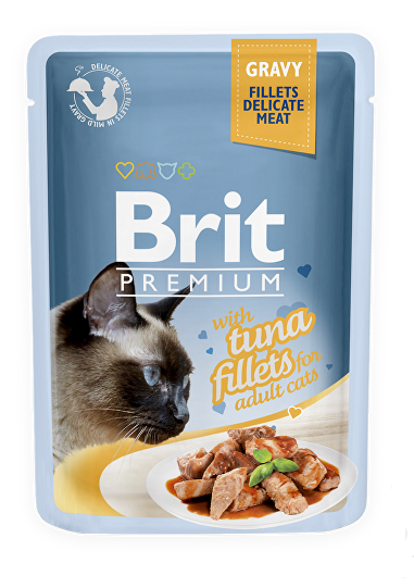 Brit Premium Cat D Fillets in Gravy With Tuna 85g