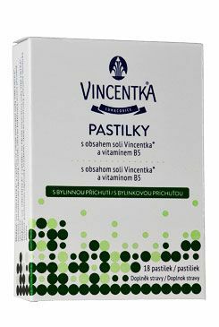 Vincentka pastilky s bylinnou príchuťou 18ctb