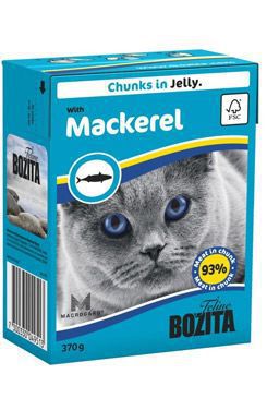 Bozita Kúsky mačky v želé s makrelou TP 370g