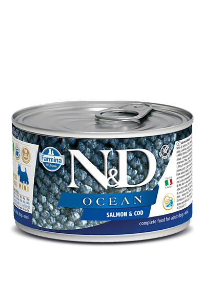 N&D DOG OCEAN Adult Salmon & Codfish Mini 140g